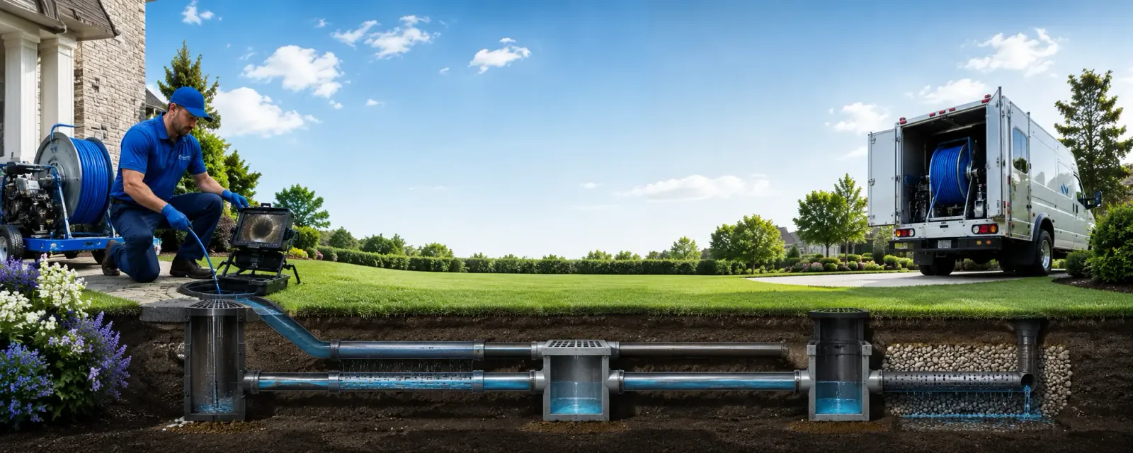 Outdoor drain cleaning information for Deersville, OH